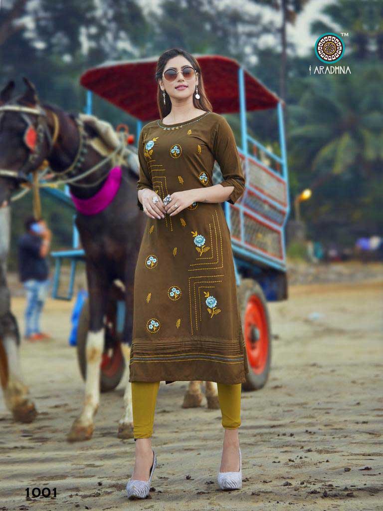 Queen Vol-2 Rayon Embroidery Kurti Catalog Queen Vol-2 Rayon Embroidery Kurti Catalog